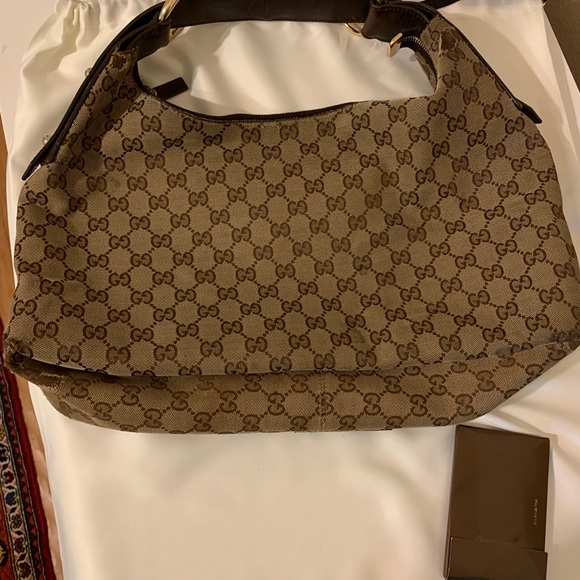 Gucci monogram “horsebit” Hobo - Picture 2 of 8
